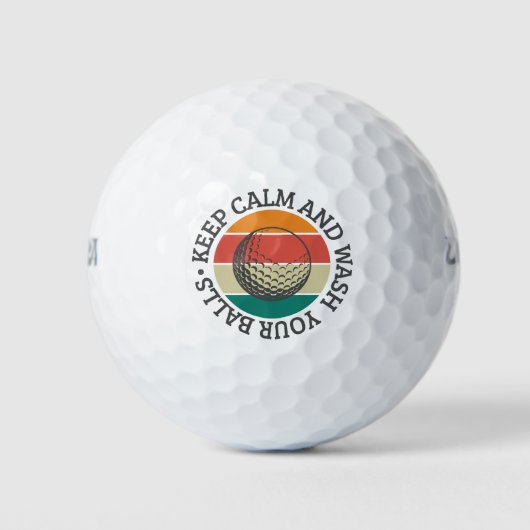 Funny Quote Farbige Logos - Golfbälle (Vorderseite)