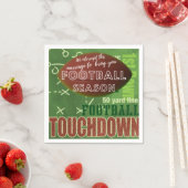 Funny Quote Football Touchdown Serviette (Beispiel)