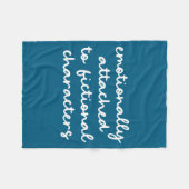 Funny Quote For Book Lovers Modern Script Fleecedecke (Vorderseite (Horizontal))