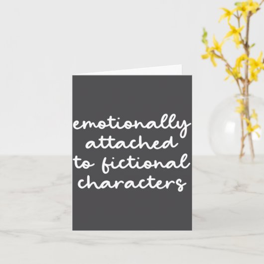 Funny Quote For Book Lovers Modern Script Karte (Gelbe Blume)