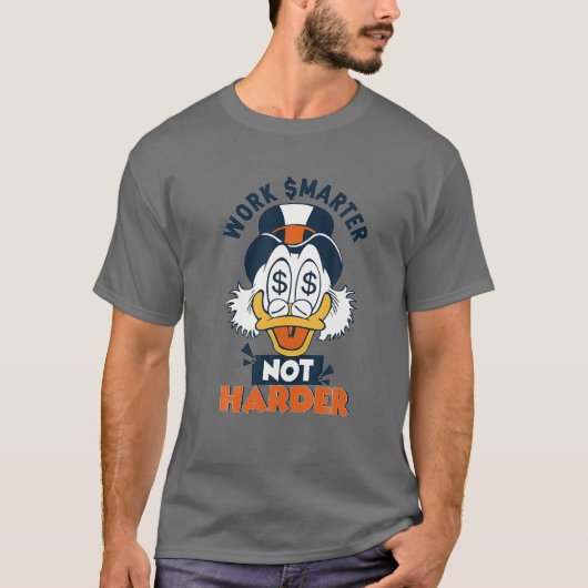 Funny Quote funktioniert schlauer Onkel Scrooge T-Shirt (Vorderseite)