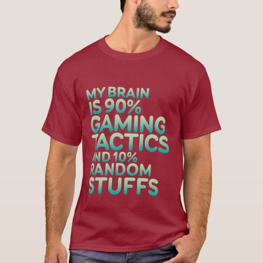 Funny Quote Gamer T - Shirt für Gaming-Nerd (Vorderseite)