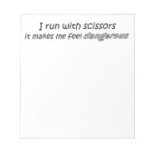 Funny Quote Geschenke Notizhefte einzigartig Gesch Notizblock (Vorderseite)