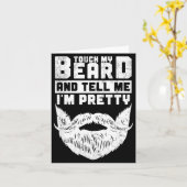 Funny Quote Gift For Bearded Men And Beard Lovers  Karte (Gelbe Blume)