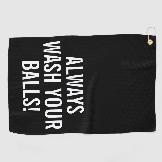 Funny Quote Golfhandtuch (Horizontal)