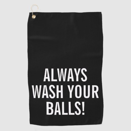 Funny Quote Golfhandtuch (Vorderseite)