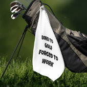 Funny Quote Golfing Golfhandtuch
