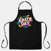 FUNNY QUOTE "GRATE DAY" FESTIVES DESIGN SCHÜRZE (Vorderseite)