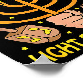 Funny Quote Hanukkah Tuah Light That Thang Design  Poster (Ecke)