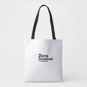 Funny quote humour black and white typographic tasche (Vorderseite)