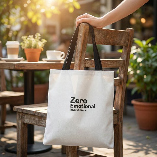 Funny quote humour black and white typographic tasche