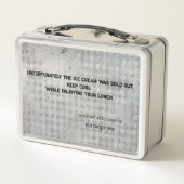 Funny Quote Husband Metallic Metall Brotdose (Rückseite)