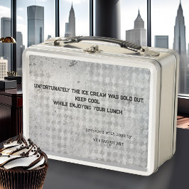 Funny Quote Husband Metallic Metall Brotdose