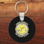 Funny Quote I Have Stability The Ability To Stab S Schlüsselanhänger (Vorderseite)