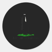 Funny Quote I Just Wanted Breakfast  Runder Aufkleber (Vorderseite)