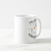 Funny Quote I'm Having A Meltdown Design Snowman Kaffeetasse (VorderseiteRechts)