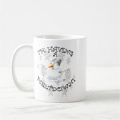 Funny Quote I'm Having A Meltdown Design Snowman Kaffeetasse (Links)