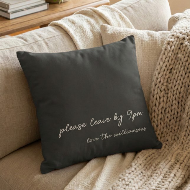 Funny Quote Introvert Humor Custom Black White Kissen (Von Creator hochgeladen)