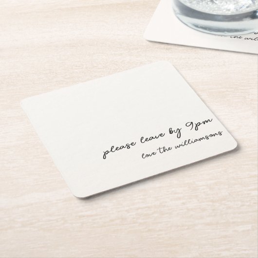 Funny Quote Introvert Humor Custom Black White Rechteckiger Pappuntersetzer (angewinkelt)