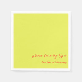 Funny Quote Introvert Humor Custom Chartreuse Serviette