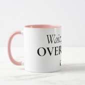 Funny quote Kaffeemaschine Tasse für Überdenker (Links)