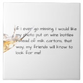 Funny Quote Keramik Tile Untersetzer (Vorderseite)