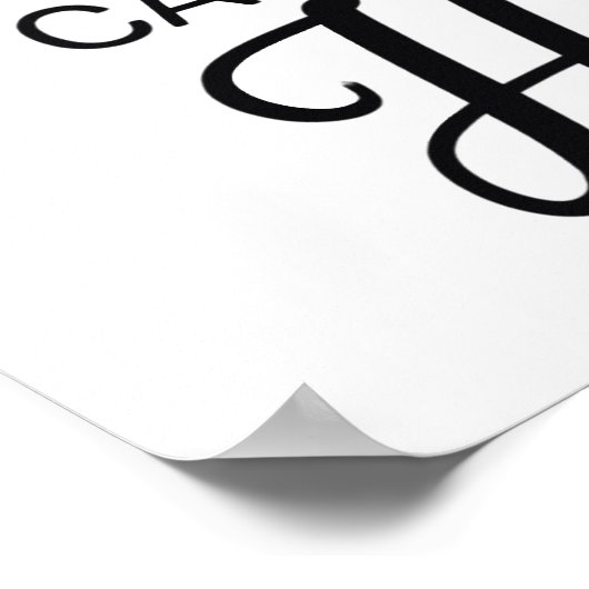 Funny Quote Kitchen Poster (Ecke)