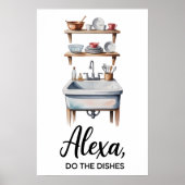 Funny Quote Kitchen Poster (Vorne)