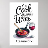 Funny Quote Kitchen Poster (Vorne)