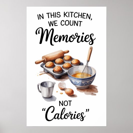 Funny Quote Kitchen Poster (Vorne)