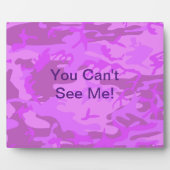 Funny Quote Light Lila Camouflage Fotoplatte (Vorderseite)