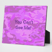 Funny Quote Light Lila Camouflage Fotoplatte (Seite)