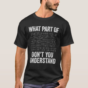 Funny Quote Math Geschenk Joke Lehrer Männer Fraue T-Shirt