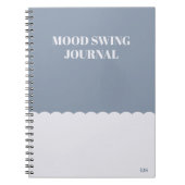 Funny Quote Movie Swing Journal Blue Modern Notizblock (Vorderseite)