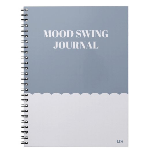 Funny Quote Movie Swing Journal Blue Modern Notizblock (Vorderseite)
