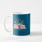 Funny Quote New Chapter Begins Retired 2025 Floral Kaffeetasse (Links)