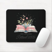 Funny Quote New Chapter Begins Retired 2025 Floral Mousepad (Mit Mouse)