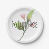 Funny Quote No Drama Please Decor For Home Pappteller (Vorderseite)