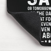 Funny Quote Nope Not Today Satan Never Graphic Lon Mousepad (Ecke)