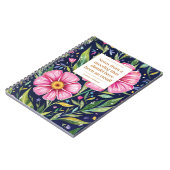 Funny Quote Office Meeting Floral Personalized Notizblock (Linke Seite)