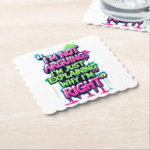 Funny Quote Paper Untersetzer - Spaß Drink Unterse (angewinkelt)