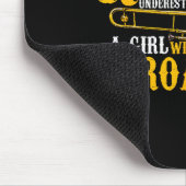 Funny Quote Play Never Underestimate A Girl With A Mousepad (Ecke)
