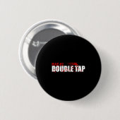 Funny Quote Regel 2 Doppel Gestochen Einfache Retr Button (Vorne & Hinten)