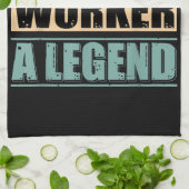 Funny Quote Retro Fast Food Worker Geschirrtuch (Gefaltet)