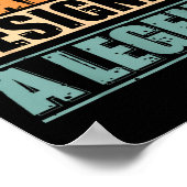 Funny Quote Retro Graphic Designer Poster (Ecke)