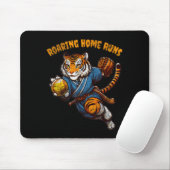 Funny Quote Roaring Home Run Ball Retro Tiger Love Mousepad (Mit Mouse)