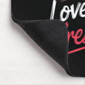 Funny Quote Saying Hot Girls Love Pro Wrestling Fu Mousepad (Ecke)