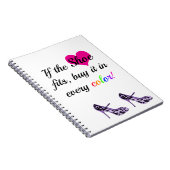 Funny Quote Showvorschau-Notebook Notizblock (Rechte Seite)