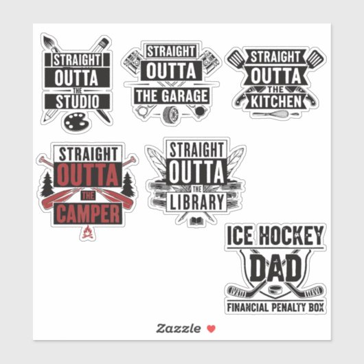 funny quote sports Printable Aufkleber (Blatt)