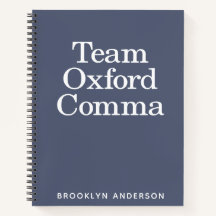 Funny Quote Team Oxford Comma Personalisiert